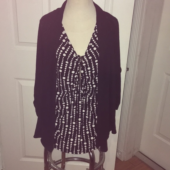Notations Tops - NWT Notations Woman Blouse/Jacket Combo